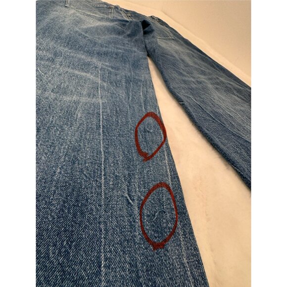 New Alice & Olivia Jeans Women's Size 26 TRISH MID RISE BAGGY JEAN brooklyn blue - Picture 4 of 15